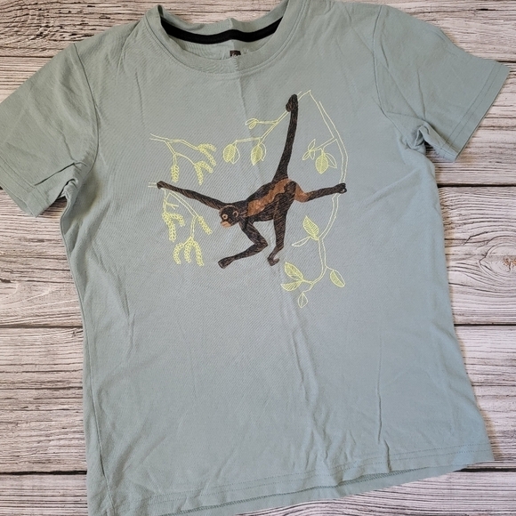 Tea Collection Monkey T-Shirt Size 12 EUC - Picture 3 of 4